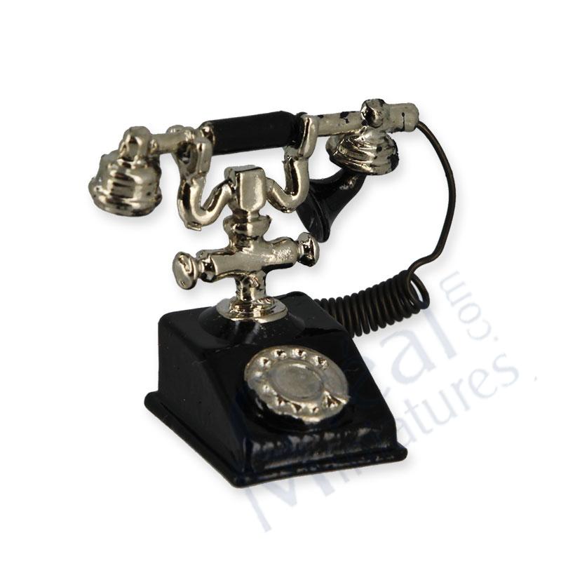 Telefon schwarz antik