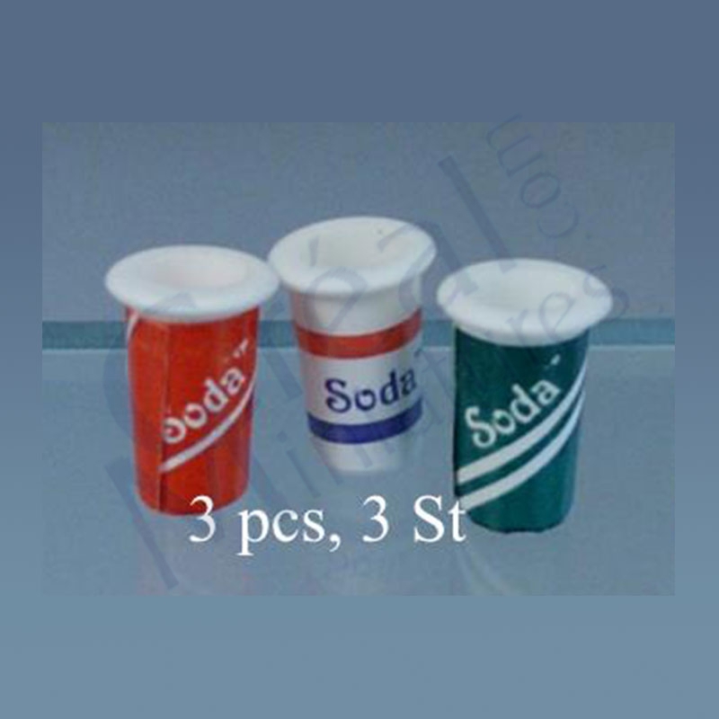 Lot de 3 gobelets à soda