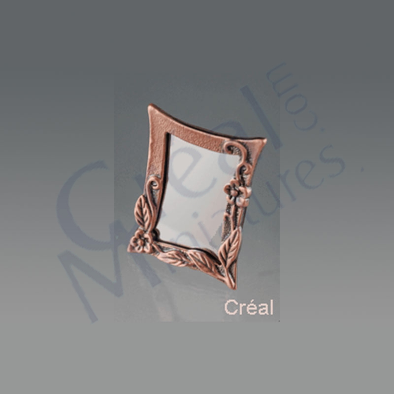 Antic copper mirroir
