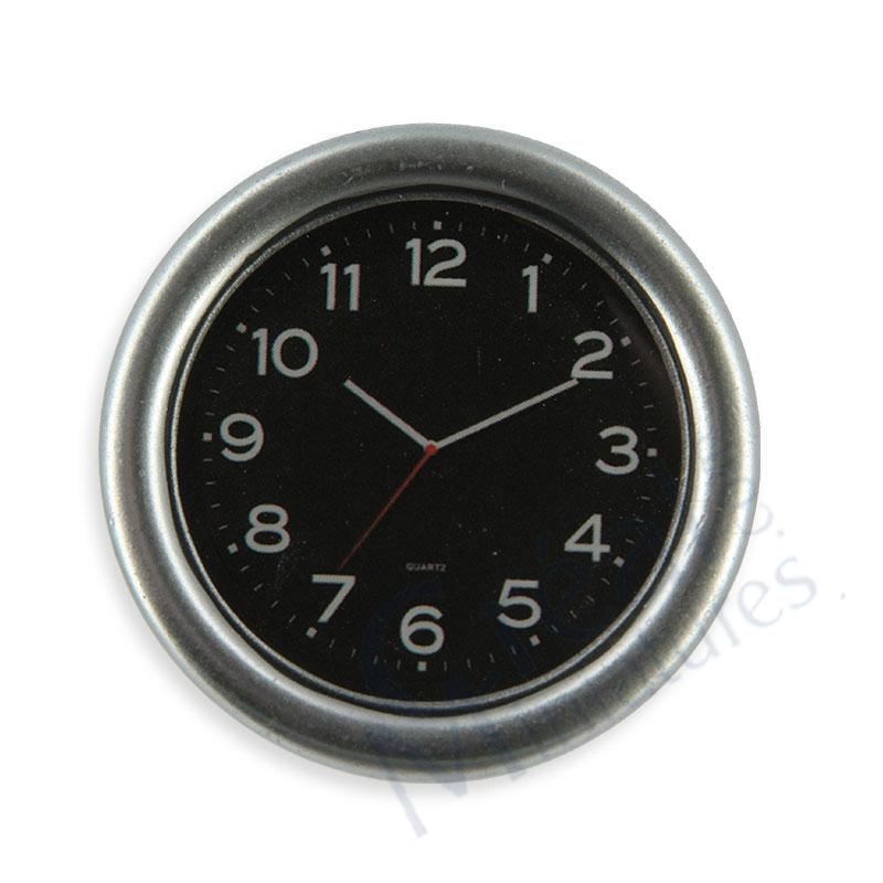 Wanduhr rund schwarz