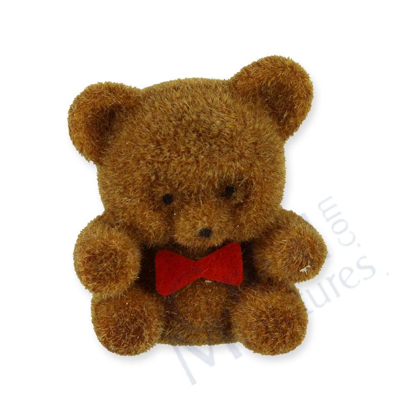 Flock teddybear brown