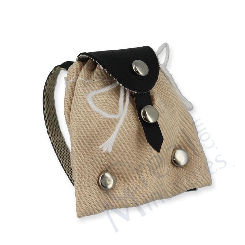 Sac à dos en tissu beige