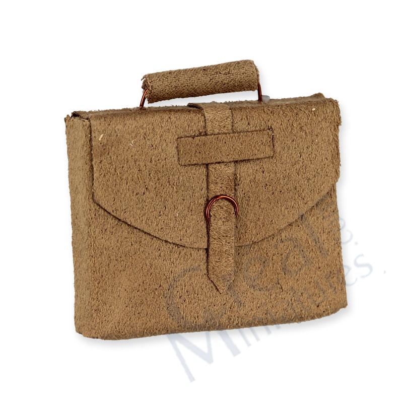 Brown leather portfolio