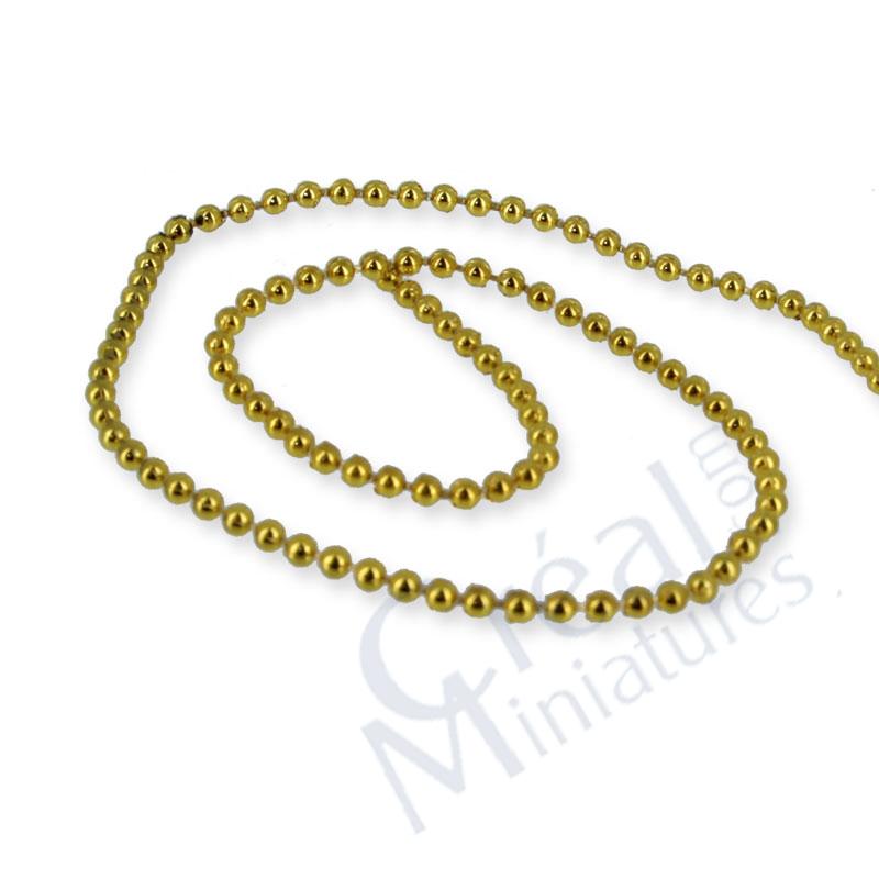 Garland of gold pearls  1m