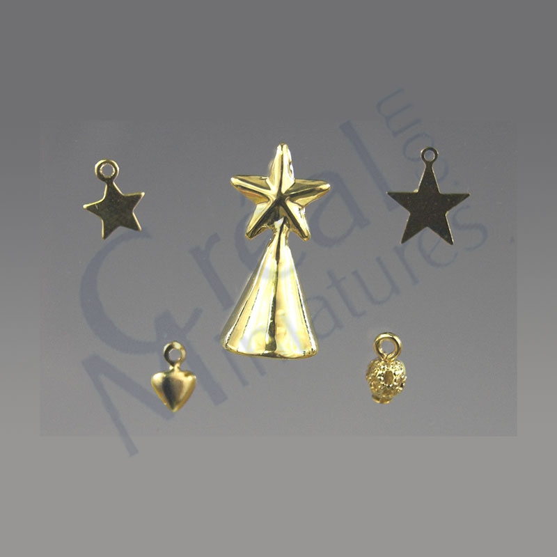 13 wooden X'mas decorations