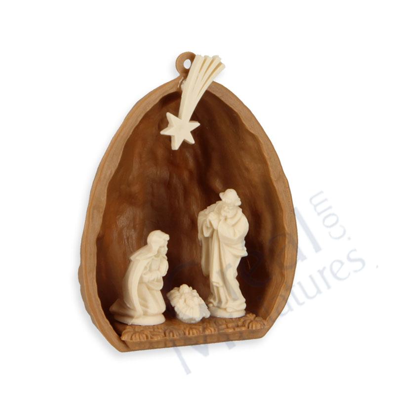 Nativity in walnut
