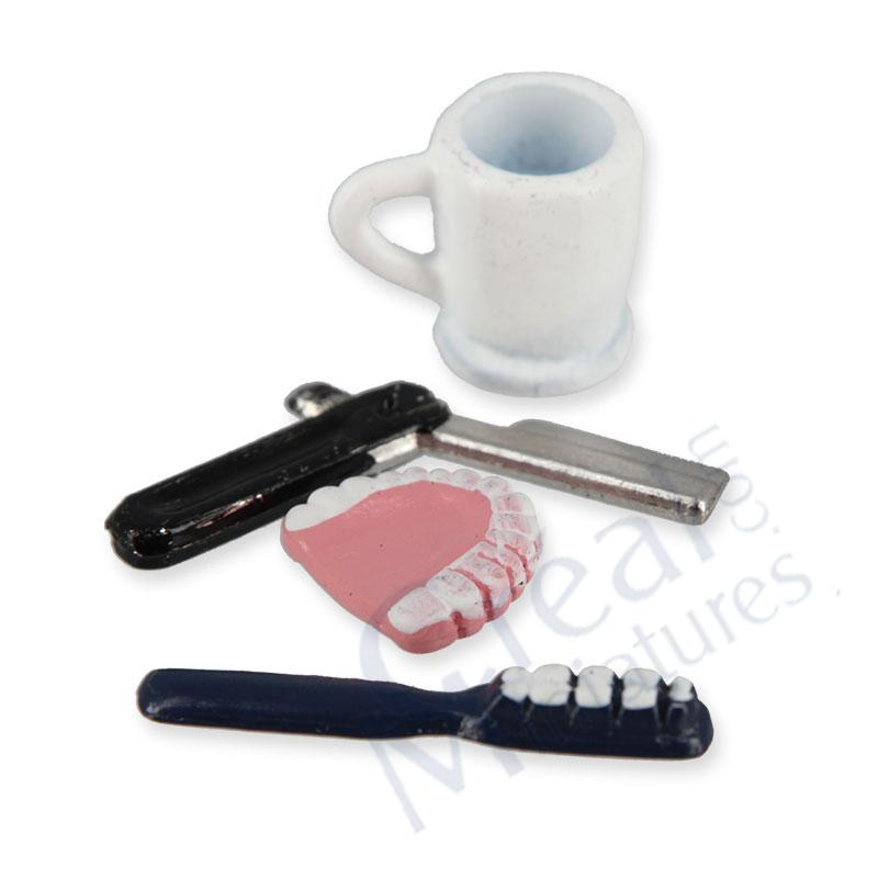 False teeth and razor set - 4