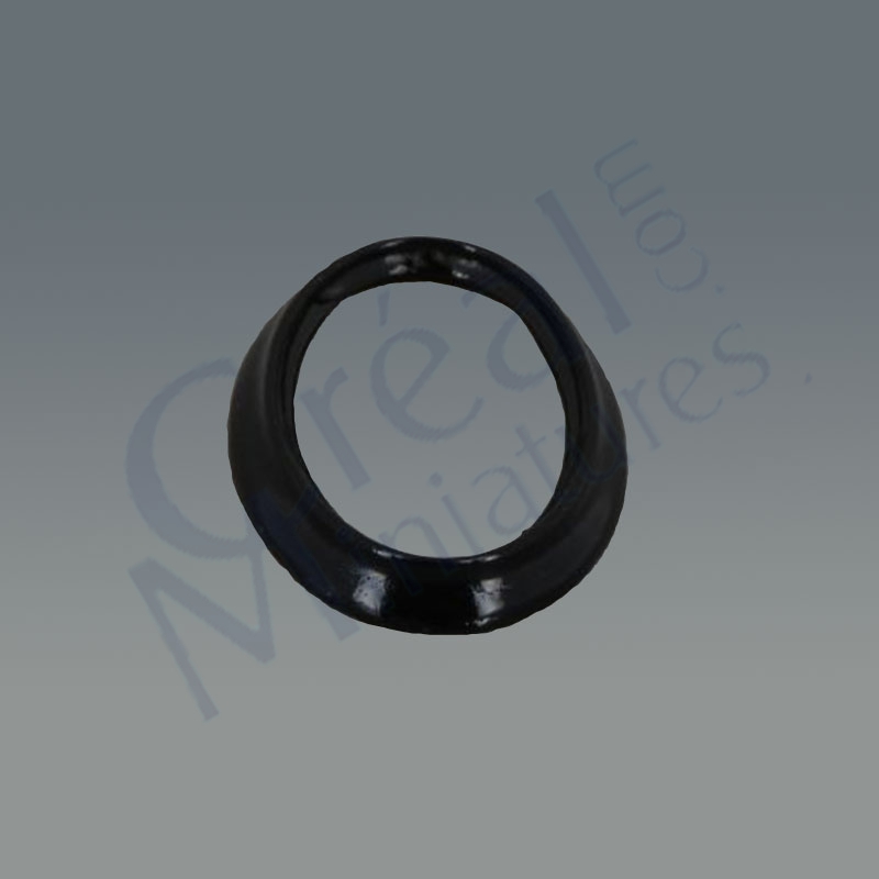 Bilderrahmen oval schwarz