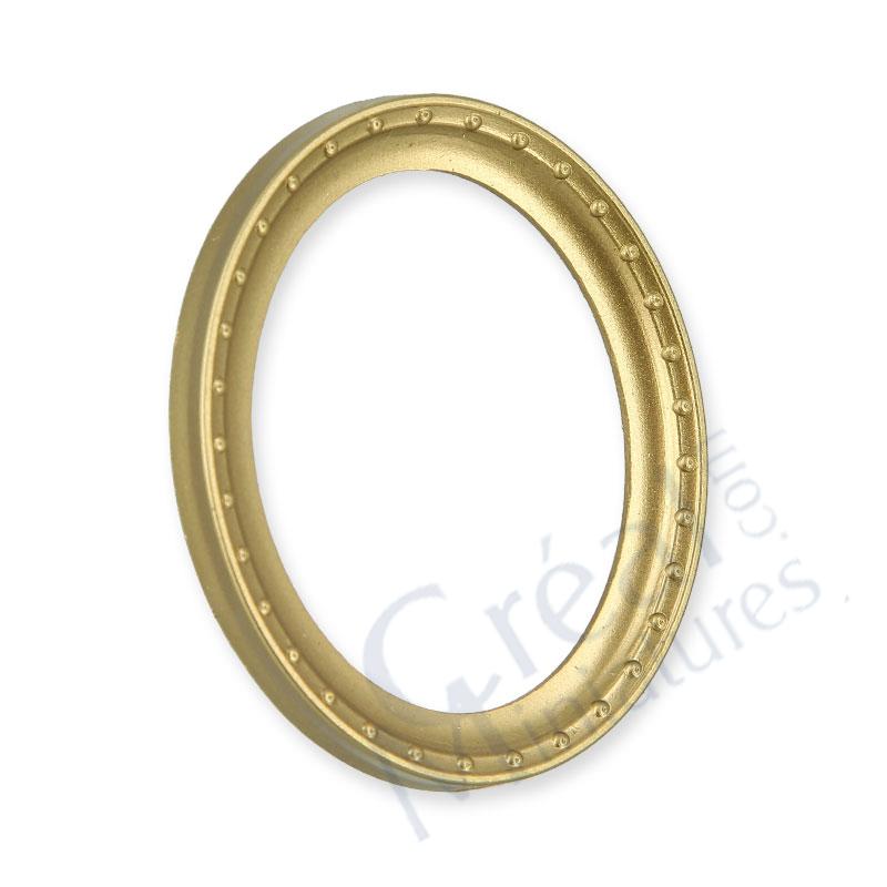 Small oval golden frame