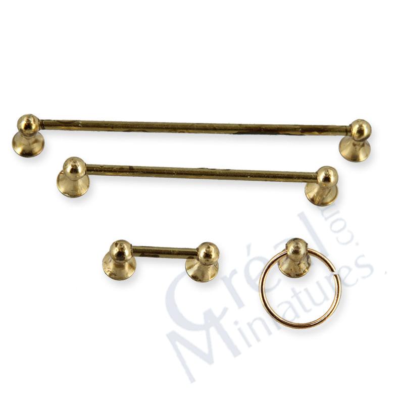 Badezimmerzubehoer gold 4 tlg