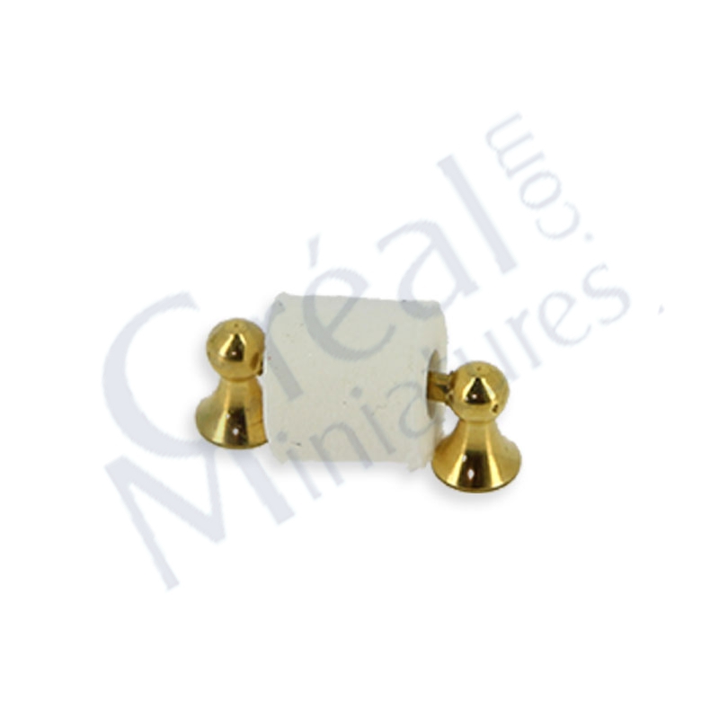 Toilet roll holder gold