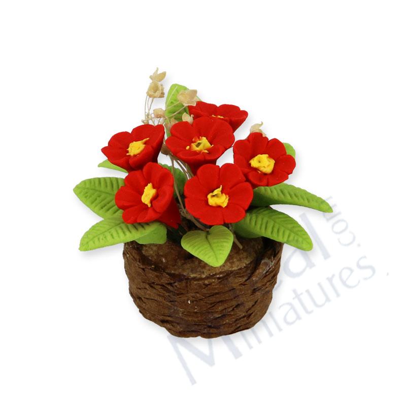 Blumenkorb rot