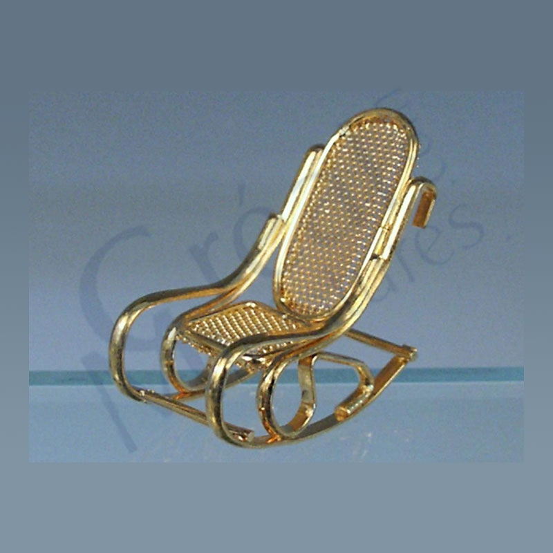 Brass rocking chair