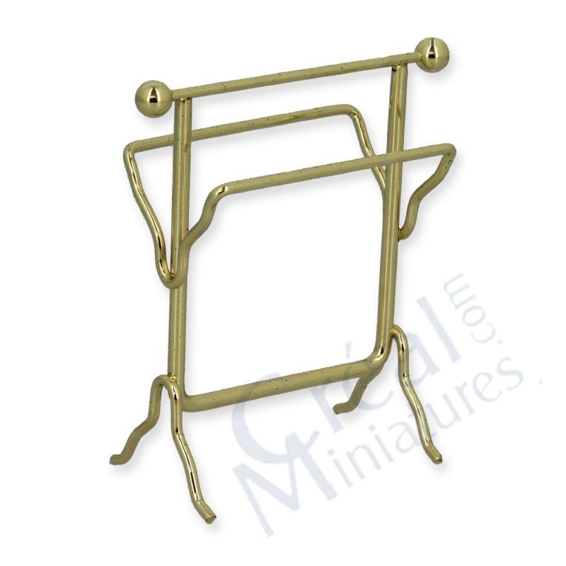 Brass towel stand