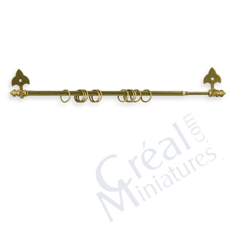 Brass curtain holder