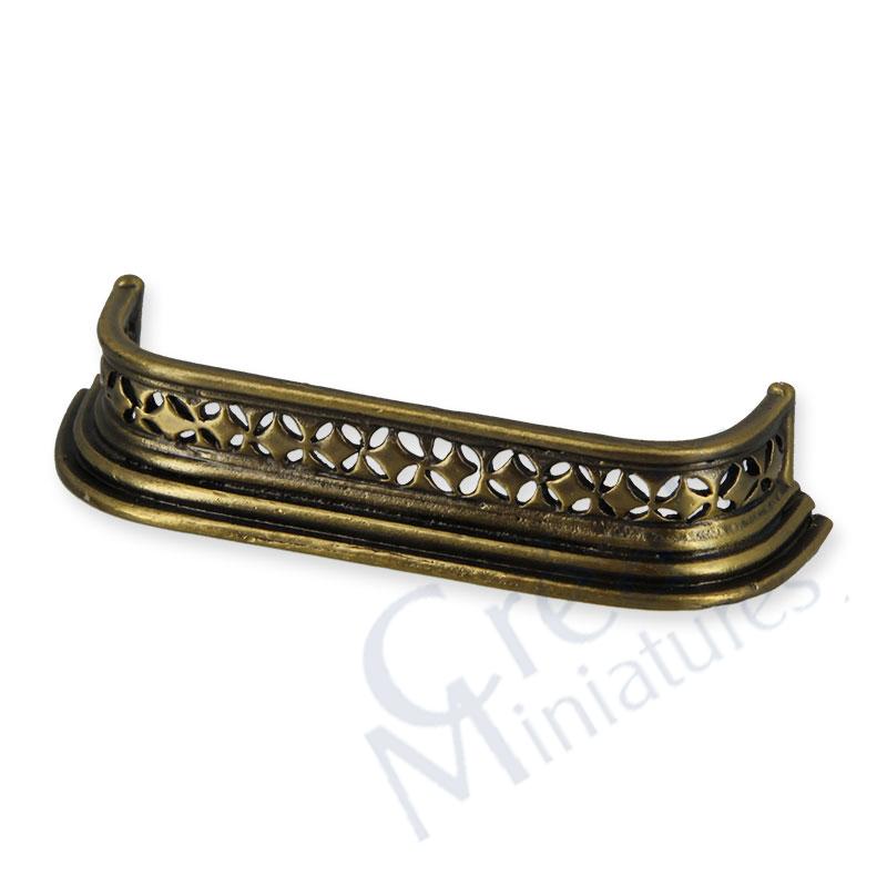 Fireplace fender antique finish