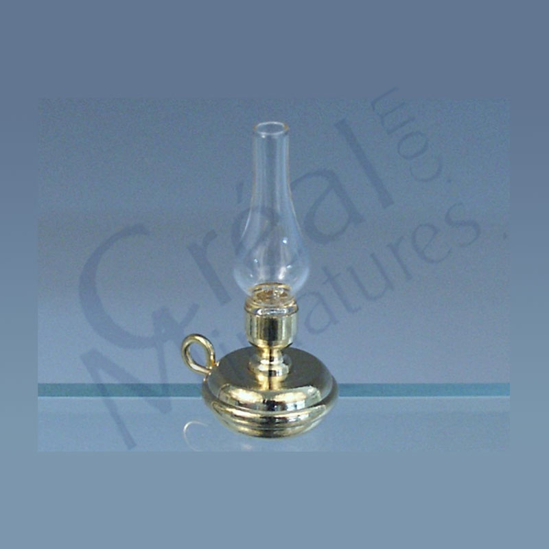 Brass oil lamp