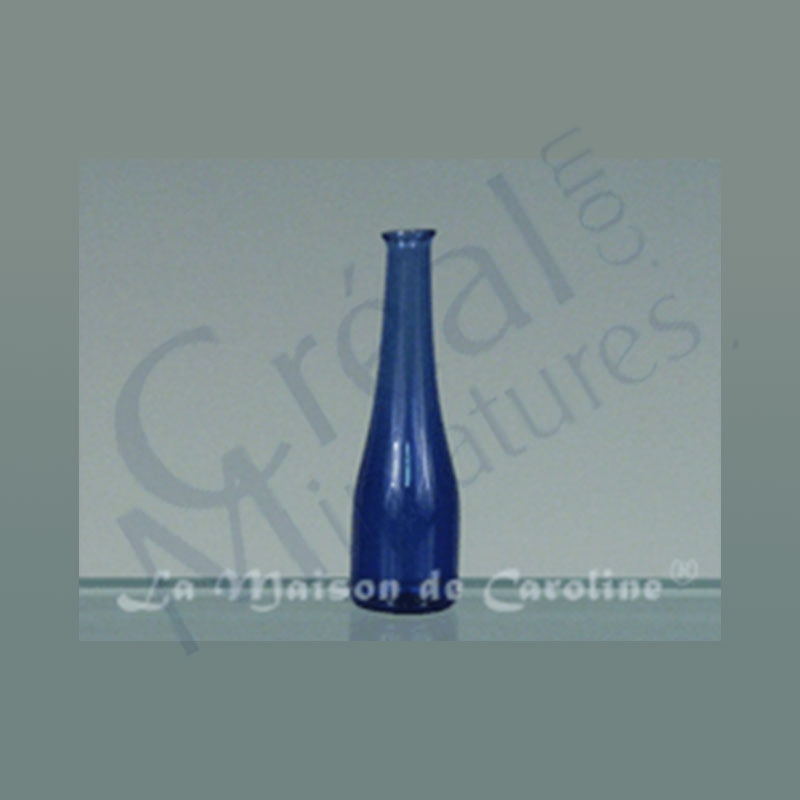 Glass bottle blue