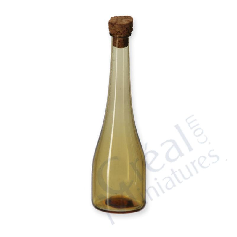 Miniature: glass bottle yellow