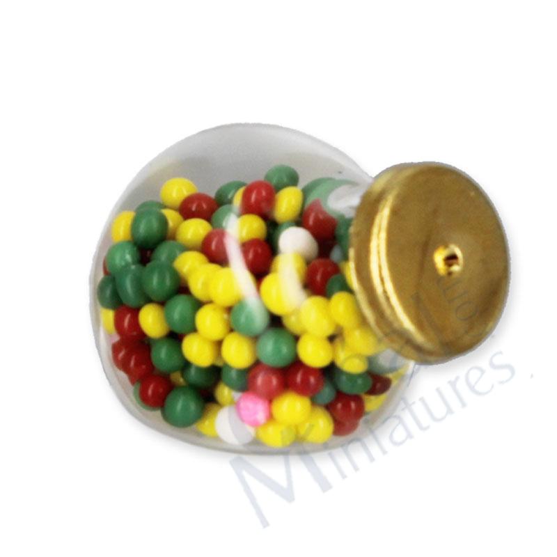Glass candy jar