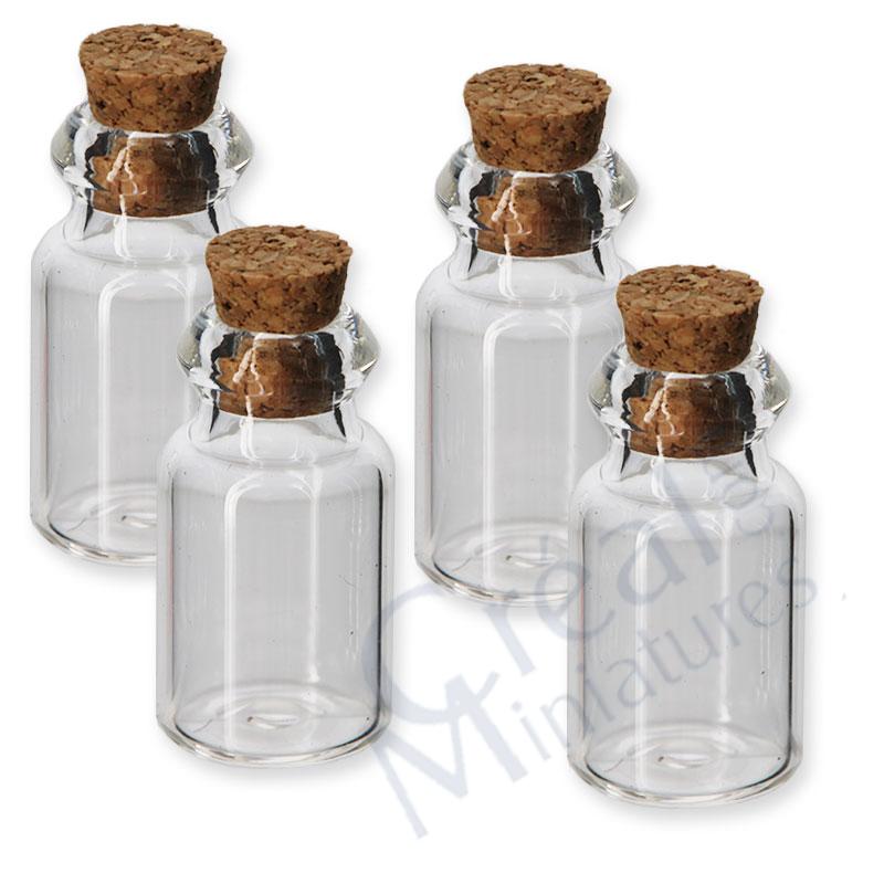4 glass jar empty w/glass lid