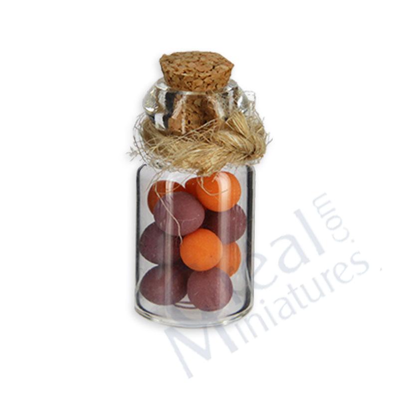 Jar of preserved fruit