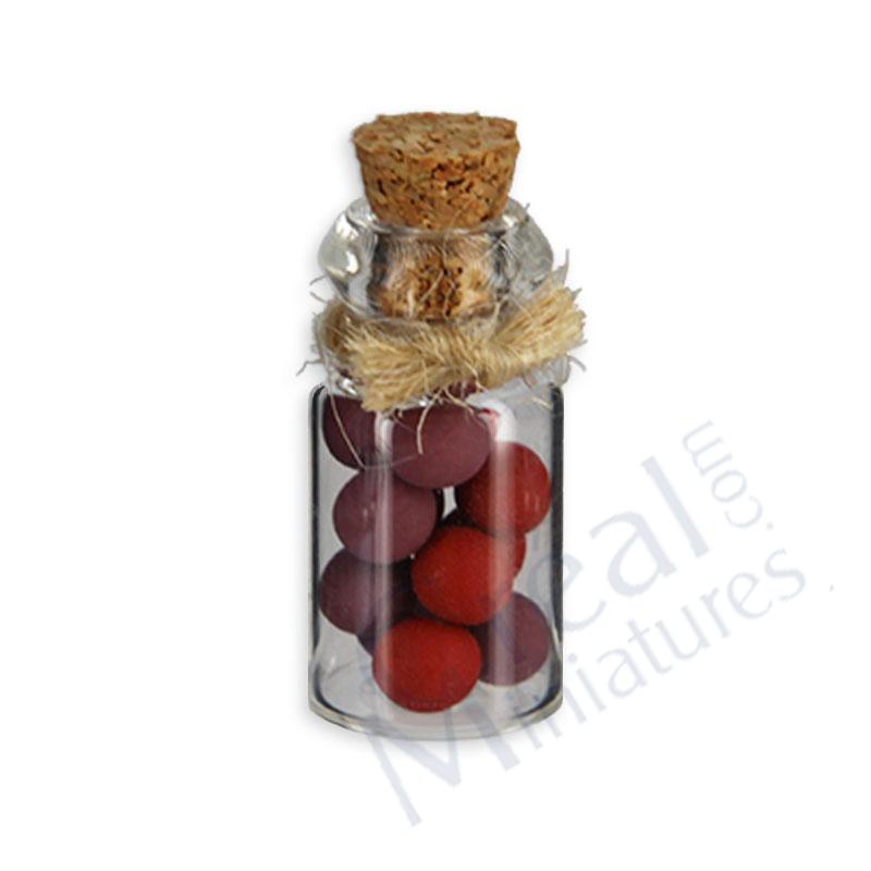 Jar of preserved fruit