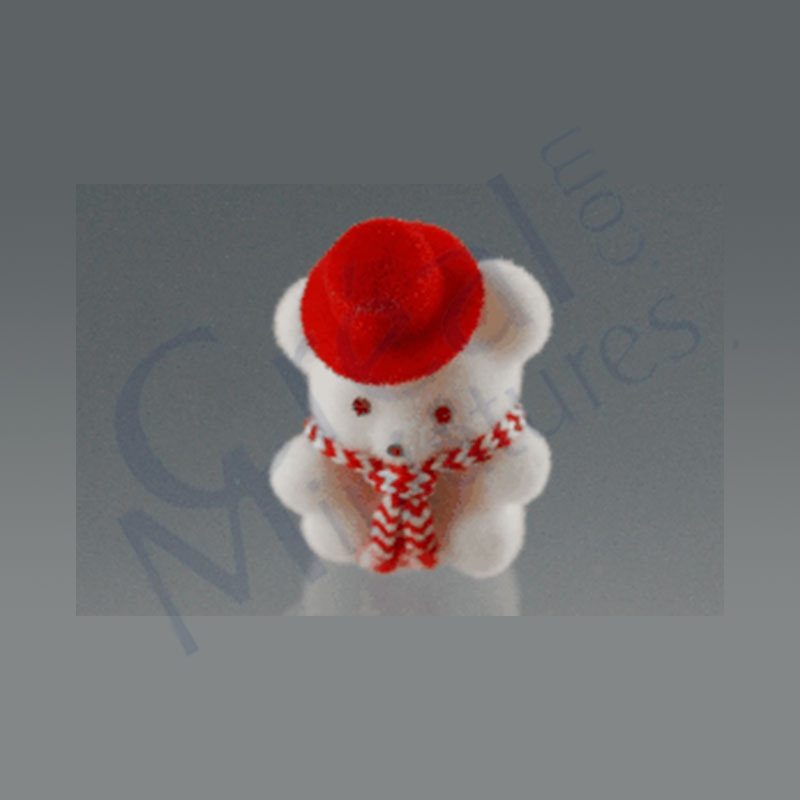 White bear w/red hat