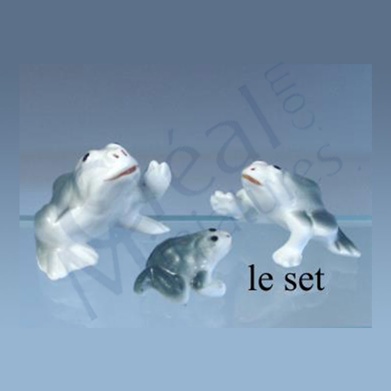Froschfamilie 3 tlg