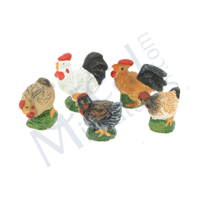 Poule ou coq assortis 1pc