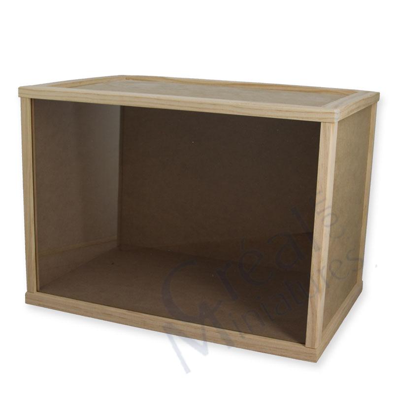 Bausatz Schaukasten m Plexi Naturholz
