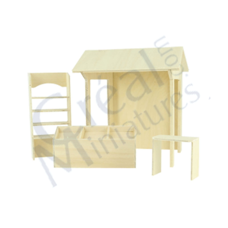 Market stall barewood (kit)