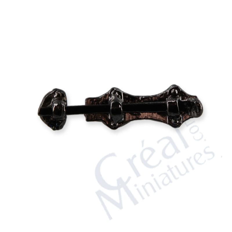 Black sliding door bolt