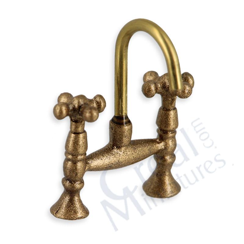Faucet antique finish