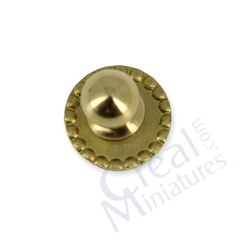 Door knob with plate