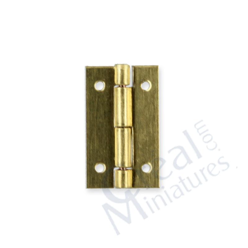 4 Brass hinges 9x15mm