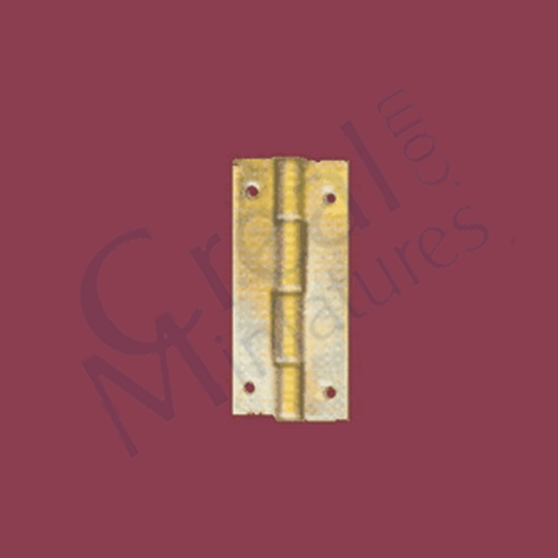 4 Brass hinges 9x20mm