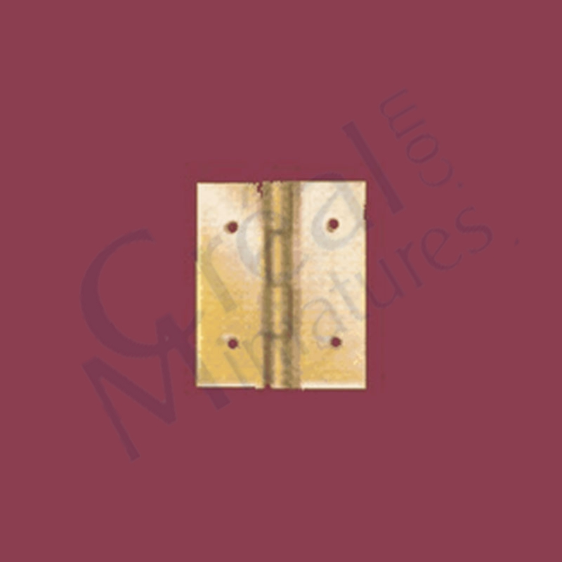4 Brass hinges 12x15mm