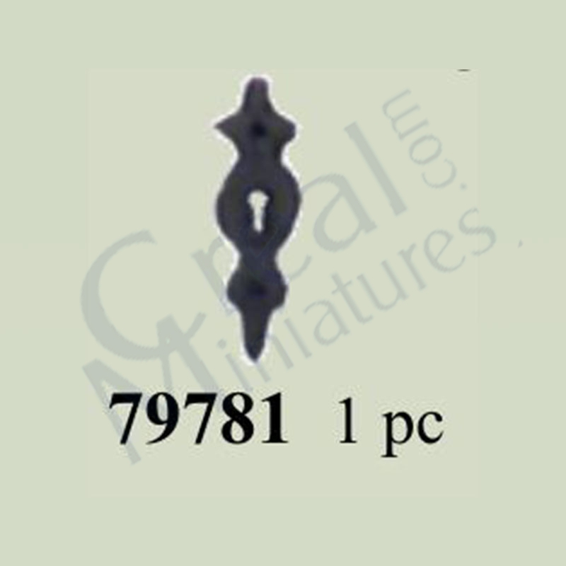 Keyhole plate black