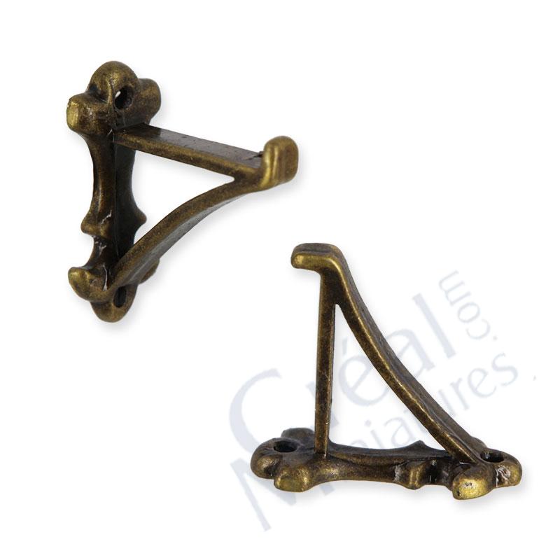 Wall rack bracket pai W/4 nails