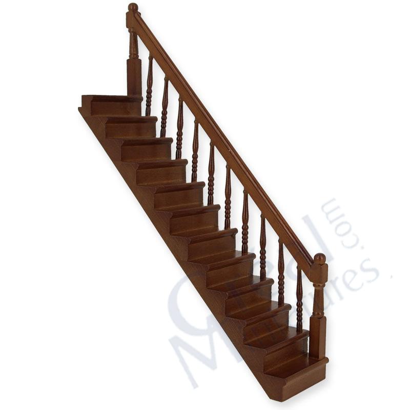 Staircase bannister right, walnut
