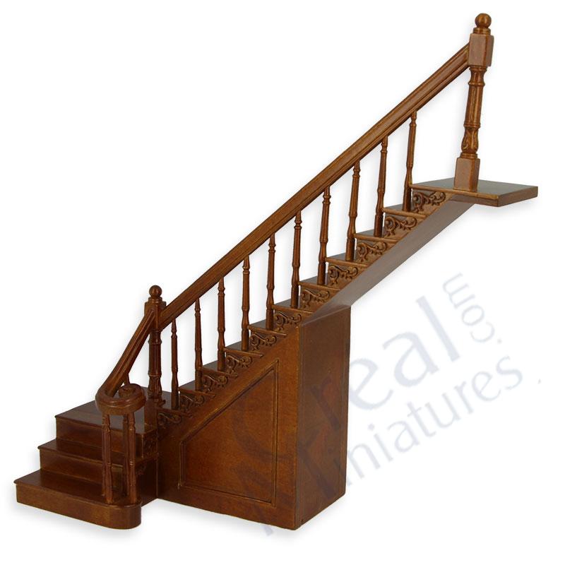 Luxus-Treppe Rampe rechts dunkel