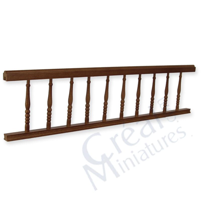 Balustrade assemblée noyer