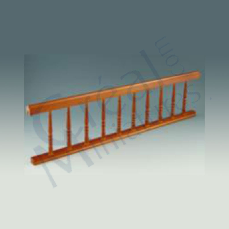 Landing rail assembled walnut