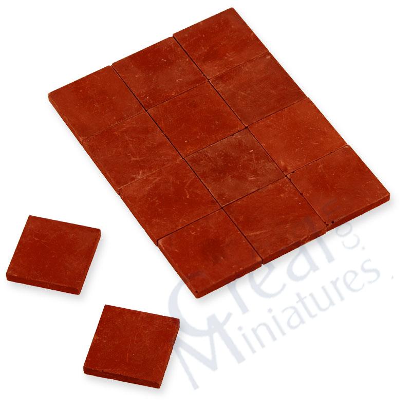 Floor stone terra-cotta 19x19mm, 36 pc