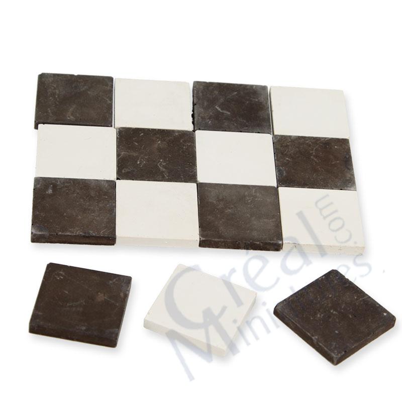 Carrelage Noir+Blanc 19x19mm, 36 pcs