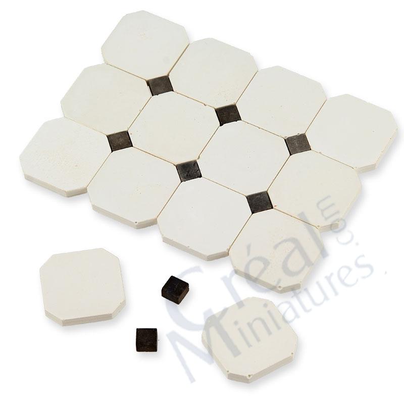 Stone floor cabochon N+B 19x19mm, 50 pc
