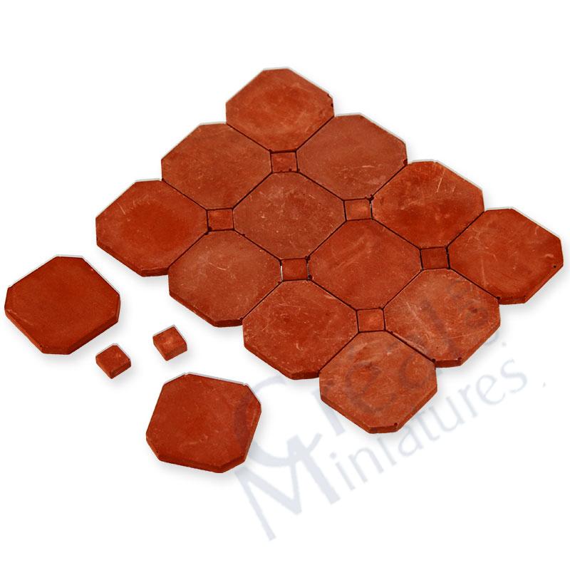 Stone floor cab.terra-cotta 19x19mm,50pc