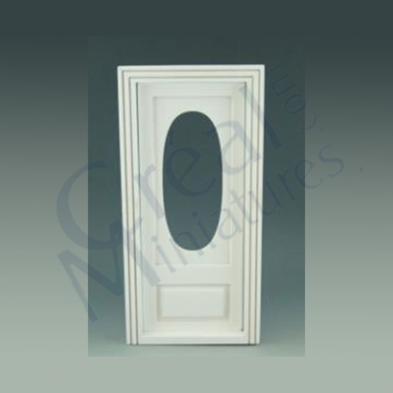 Door oval window  white
