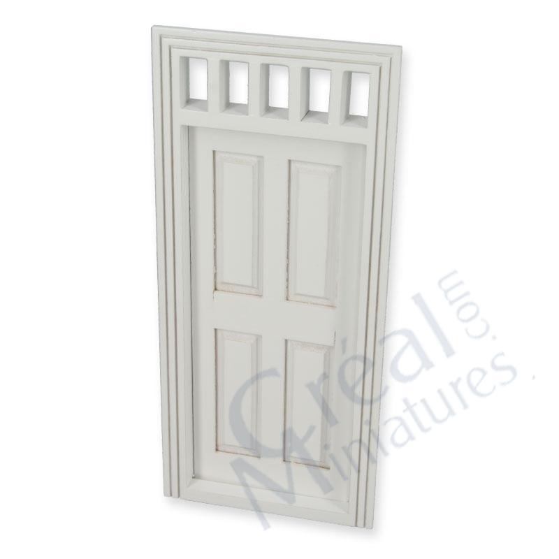 Porte 4 pann.avec imposte, blanc